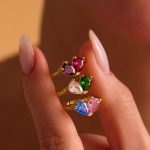 Custom Heart Birthstone Ring, 2 Birthstone Ring, Custom Ring, Personalized Birthday Gift For Her, Couples Jewelry, Mothers Day Gifts